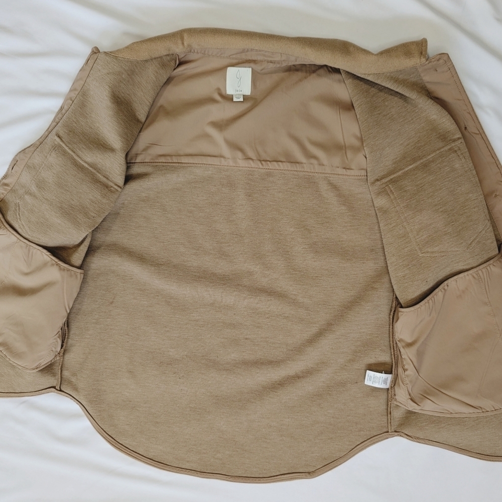 Joie Women's Shacket Oversized Jacket Shirt, Camel Tan, size XL - Picture 5 of 9
